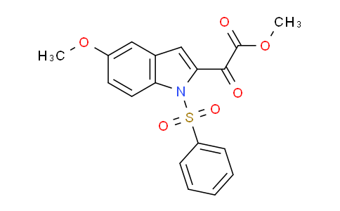 CAS No. 121268-84-6, Methyl 2-(5-methoxy-1-(phenylsulfonyl)-1H-indol-2-yl)-2-oxoacetate