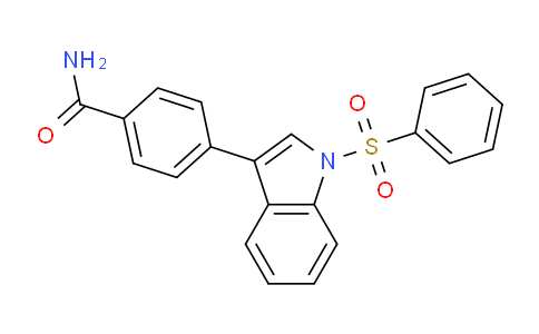 CAS No. 184842-71-5, 4-(1-(Phenylsulfonyl)-1H-indol-3-yl)benzamide