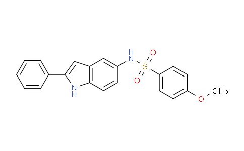 CAS No. 919490-47-4, 4-Methoxy-N-(2-phenyl-1H-indol-5-yl)benzenesulfonamide