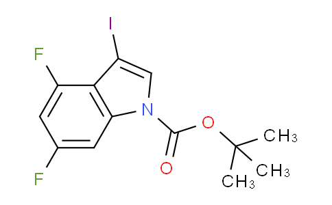 CAS No. 1823501-16-1, tert-Butyl 4,6-difluoro-3-iodo-1H-indole-1-carboxylate