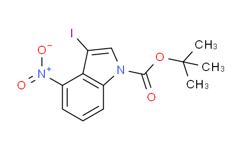 CAS No. 1713160-51-0, tert-Butyl 3-iodo-4-nitro-1H-indole-1-carboxylate