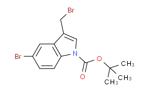 CAS No. 1822802-17-4, tert-Butyl 5-bromo-3-(bromomethyl)-1H-indole-1-carboxylate