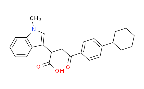 MC730493 | 937604-92-7 | 4-(4-Cyclohexylphenyl)-2-(1-methyl-1H-indol-3-yl)-4-oxobutanoic acid