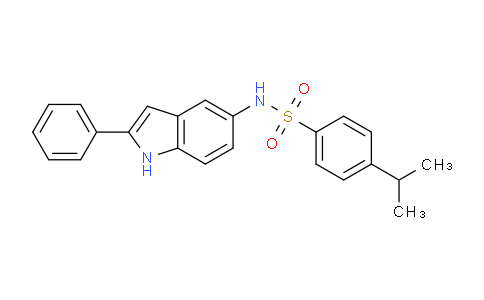 CAS No. 919490-48-5, 4-Isopropyl-N-(2-phenyl-1H-indol-5-yl)benzenesulfonamide