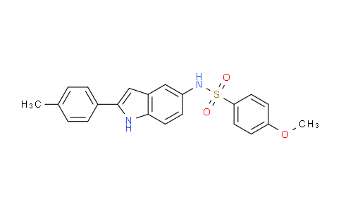 CAS No. 919490-39-4, 4-Methoxy-N-(2-(p-tolyl)-1H-indol-5-yl)benzenesulfonamide