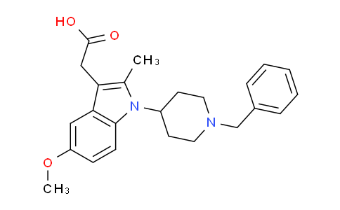 CAS No. 1184873-10-6, 2-(1-(1-Benzylpiperidin-4-yl)-5-methoxy-2-methyl-1H-indol-3-yl)acetic acid