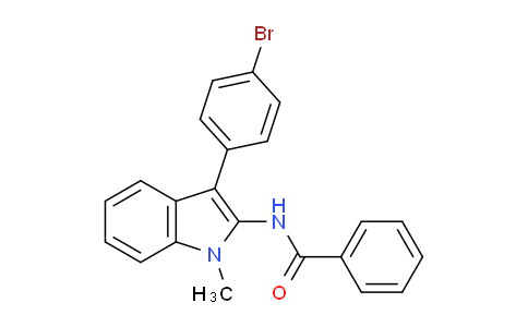 CAS No. 62693-56-5, N-(3-(4-Bromophenyl)-1-methyl-1H-indol-2-yl)benzamide