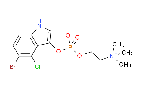 CAS No. 439809-43-5, 5-Bromo-4-chloro-1H-indol-3-yl (2-(trimethylammonio)ethyl) phosphate