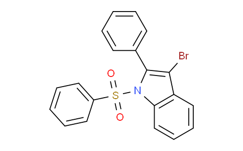 CAS No. 88207-50-5, 3-Bromo-2-phenyl-1-(phenylsulfonyl)-1H-indole
