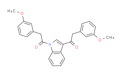 CAS No. 6913-94-6, 1,1'-(1H-Indole-1,3-diyl)bis(2-(3-methoxyphenyl)ethanone)