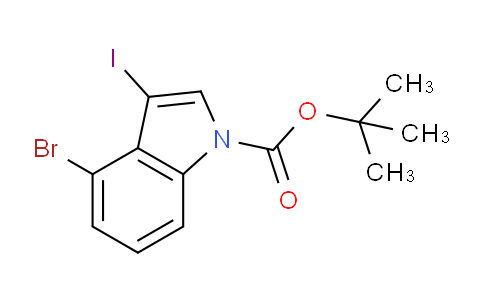 CAS No. 406170-09-0, tert-Butyl 4-bromo-3-iodo-1H-indole-1-carboxylate