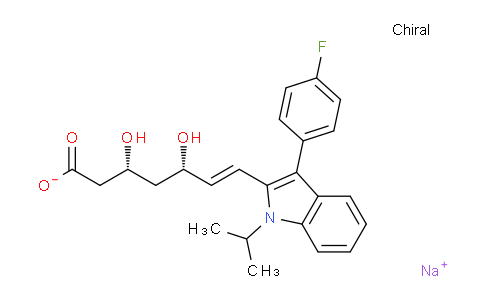 CAS No. 94061-80-0, Sodium (3R,5S,E)-7-(3-(4-fluorophenyl)-1-isopropyl-1H-indol-2-yl)-3,5-dihydroxyhept-6-enoate