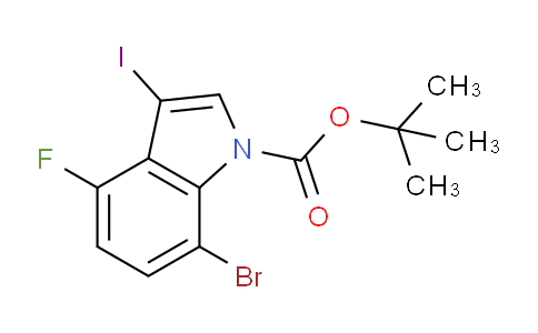 CAS No. 1935172-10-3, tert-Butyl 7-bromo-4-fluoro-3-iodo-1H-indole-1-carboxylate