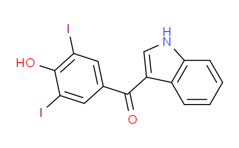 CAS No. 138222-00-1, (4-Hydroxy-3,5-diiodophenyl)(1H-indol-3-yl)methanone