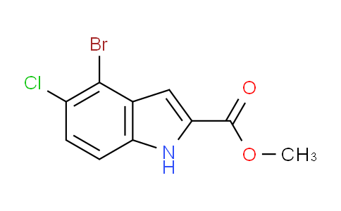 CAS No. 2132418-22-3, methyl 4-bromo-5-chloro-1H-indole-2-carboxylate