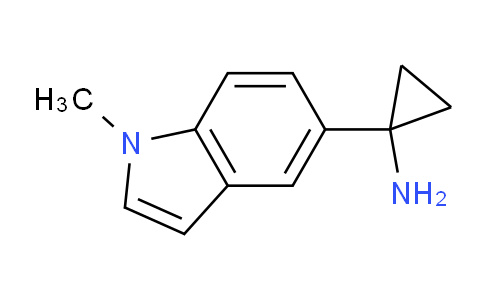 CAS No. 1482468-17-6, 1-(1-methylindol-5-yl)cyclopropan-1-amine