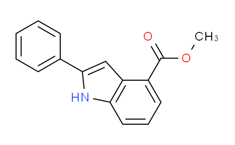 CAS No. 34058-54-3, methyl 2-phenyl-1H-indole-4-carboxylate