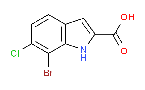 CAS No. 1388069-91-7, 7-bromo-6-chloro-1H-indole-2-carboxylic acid