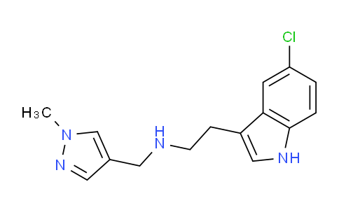 CAS No. 1006957-87-4, 2-(5-Chloro-1H-indol-3-yl)-N-((1-methyl-1H-pyrazol-4-yl)methyl)ethanamine