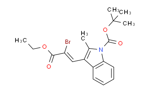 CAS No. 1017968-66-9, N-Boc-3-(2-Bromo-2-ethoxycarbonylvinyl)-2-methylindole
