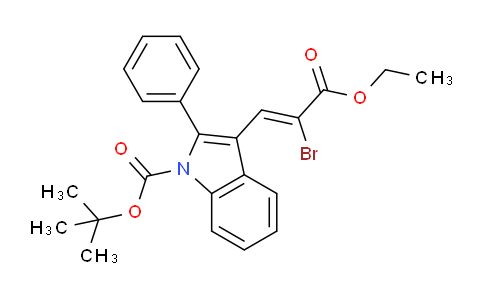 CAS No. 1017968-67-0, N-Boc-3-(2-Bromo-2-ethoxycarbonylvinyl)-2-phenylindole