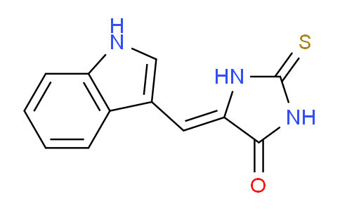 CAS No. 10258-18-1, 5-((1H-Indol-3-yl)methylene)-2-thioxoimidazolidin-4-one