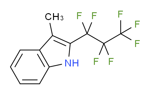 CAS No. 1030606-42-8, 3-Methyl-2-(perfluoropropyl)-1H-indole