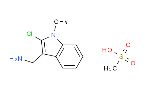 CAS No. 1047620-83-6, (2-Chloro-1-methyl-1H-indol-3-yl)methanamine methanesulfonate