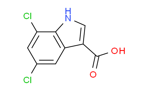 CAS No. 1049677-63-5, 5,7-Dichloro-1H-indole-3-carboxylic acid
