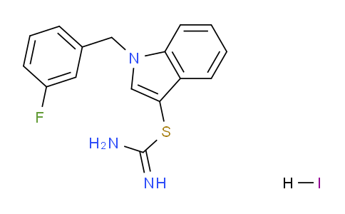 CAS No. 1049784-93-1, 1-(3-Fluorobenzyl)-1H-indol-3-yl imidothiocarbamate hydroiodide