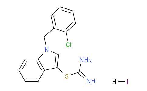 CAS No. 1049785-15-0, 1-(2-Chlorobenzyl)-1H-indol-3-yl imidothiocarbamate hydroiodide