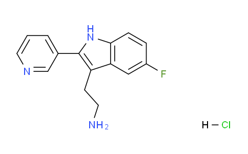 CAS No. 1049787-77-0, 2-[5-Fluoro-2-(pyridin-3-yl)-1h-indol-3-yl]ethan-1-amine hydrochloride