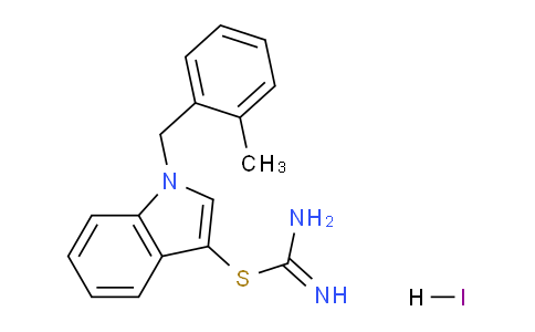 CAS No. 1052404-70-2, 1-(2-Methylbenzyl)-1H-indol-3-yl imidothiocarbamate hydroiodide
