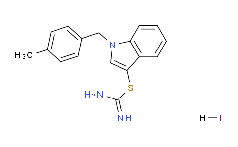 CAS No. 1052409-40-1, 1-(4-Methylbenzyl)-1H-indol-3-yl imidothiocarbamate hydroiodide