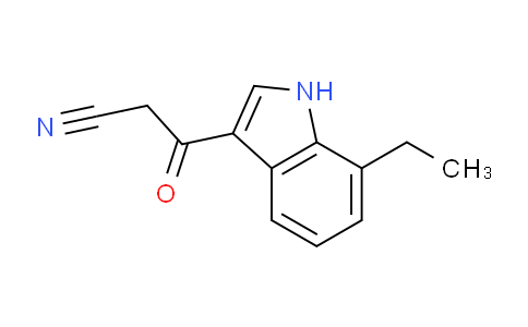 CAS No. 1082847-50-4, 3-(7-Ethyl-1H-indol-3-yl)-3-oxopropanenitrile