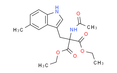 CAS No. 114872-67-2, Diethyl 2-acetamido-2-((5-methyl-1H-indol-3-yl)methyl)malonate