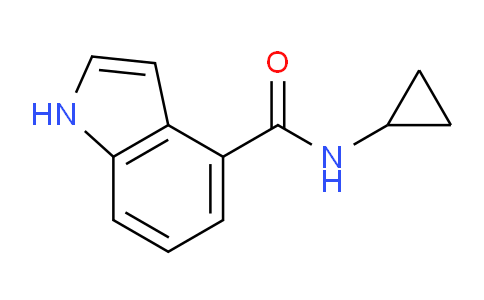 CAS No. 1153845-91-0, N-Cyclopropyl-1H-indole-4-carboxamide