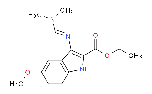 CAS No. 1164548-54-2, (E)-Ethyl 3-(((dimethylamino)methylene)amino)-5-methoxy-1H-indole-2-carboxylate