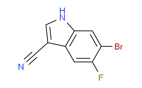 CAS No. 1211593-30-4, 6-Bromo-5-fluoro-1H-indole-3-carbonitrile