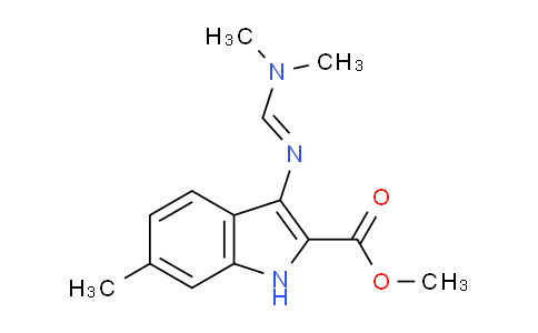 CAS No. 1217885-78-3, Methyl 3-(((dimethylamino)methylene)amino)-6-methyl-1H-indole-2-carboxylate