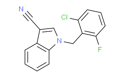 CAS No. 1225580-51-7, 1-(2-Chloro-6-fluorobenzyl)-1H-indole-3-carbonitrile