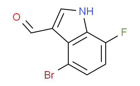 CAS No. 1227502-83-1, 4-Bromo-7-fluoro-1H-indole-3-carbaldehyde