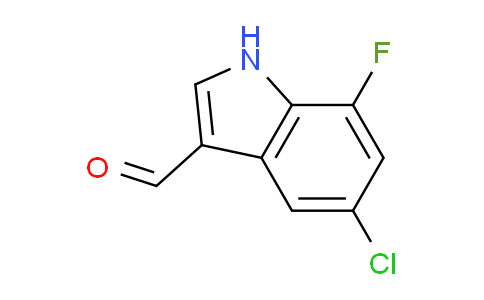 CAS No. 1227580-10-0, 5-Chloro-7-fluoro-1H-indole-3-carbaldehyde