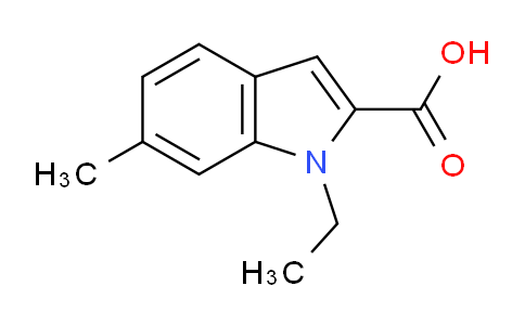 CAS No. 1240578-52-2, 1-Ethyl-6-methyl-1h-indole-2-carboxylic acid