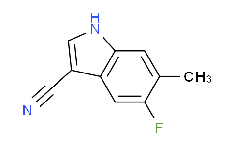 CAS No. 1248585-34-3, 5-Fluoro-6-methyl-1H-indole-3-carbonitrile