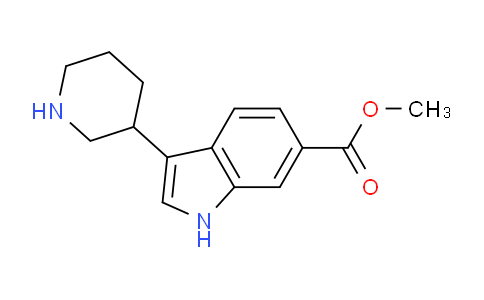 CAS No. 1260766-36-6, Methyl 3-(piperidin-3-yl)-1H-indole-6-carboxylate