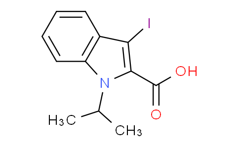 CAS No. 1263209-55-7, 3-Iodo-1-isopropyl-1H-indole-2-carboxylic acid