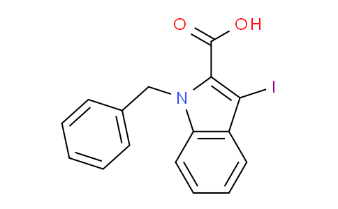 CAS No. 1263209-59-1, 1-Benzyl-3-iodo-1H-indole-2-carboxylic acid