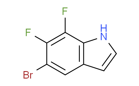 CAS No. 1268816-70-1, 5-Bromo-6,7-difluoro-1H-indole