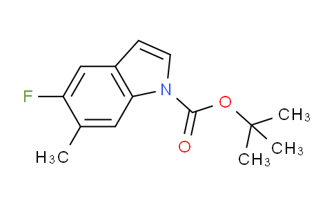 CAS No. 1303531-84-1, tert-Butyl 5-fluoro-6-methyl-1H-indole-1-carboxylate